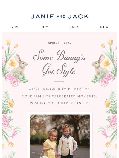 janieandjack newsletter: Some bunny’s got style...