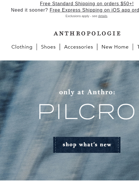 anthropologie newsletter: Perfect pairs by Pilcro