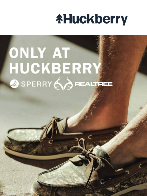 huckberry newsletter: Exclusive Drop: Sperry Realtree® Boat Shoes