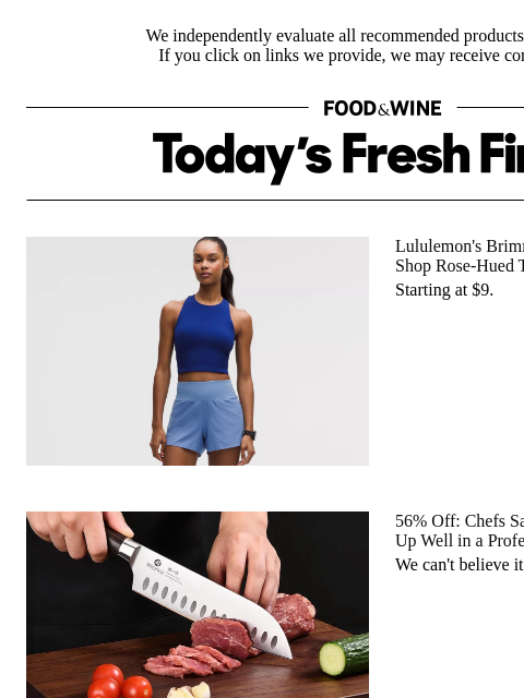 foodandwine newsletter: Chefs Swear by This Japanese Knife, and It's Under...