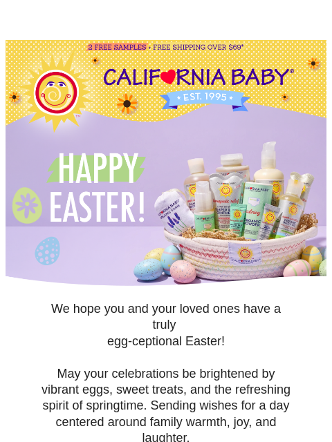californiababy newsletter: 🌸 Happy Easter From Our Family To Yours 🐰