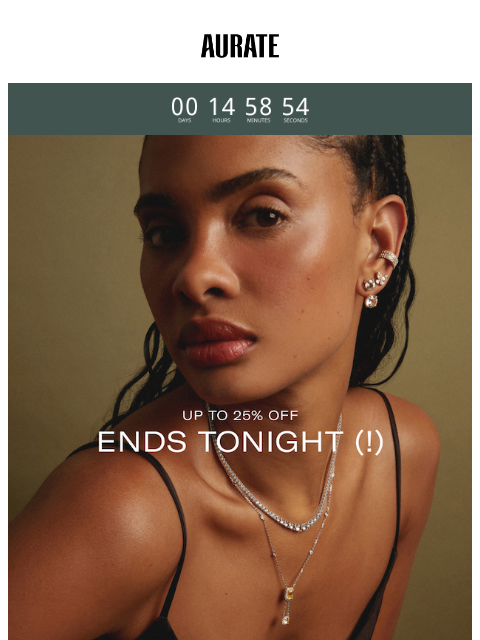auratenewyork newsletter: LAST DAY FOR 25% OFF