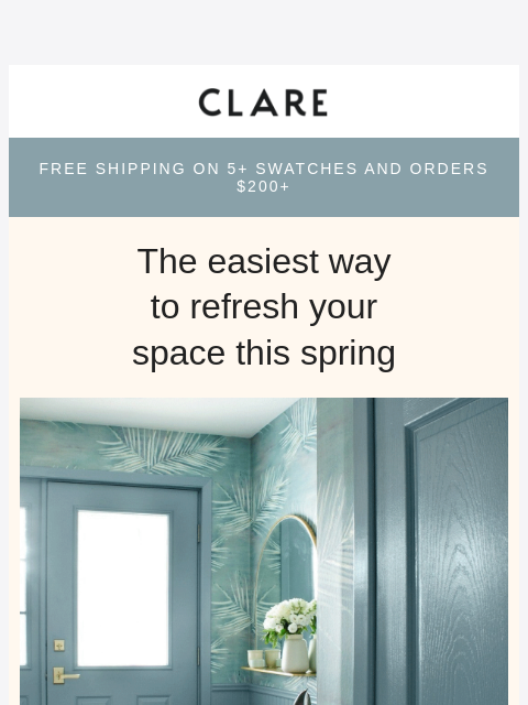 clare newsletter: The easiest spring glow-up starts… inside.