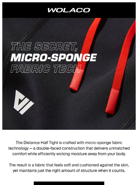 wolaco newsletter: Micro-sponge fabric tech
