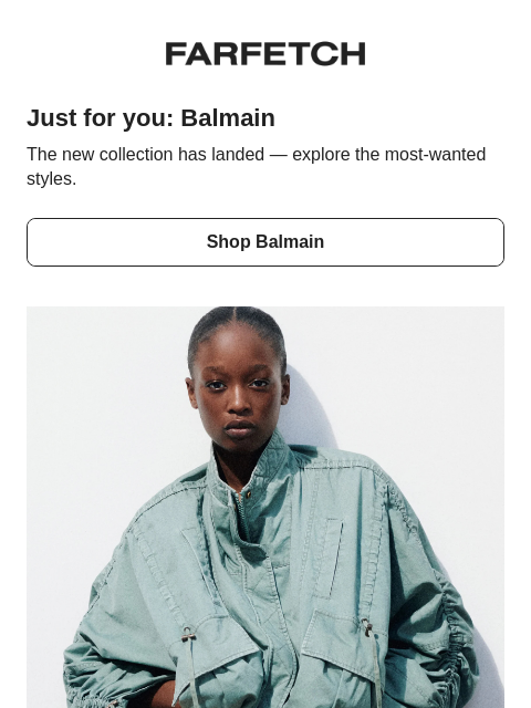 farfetch newsletter: The best of Balmain