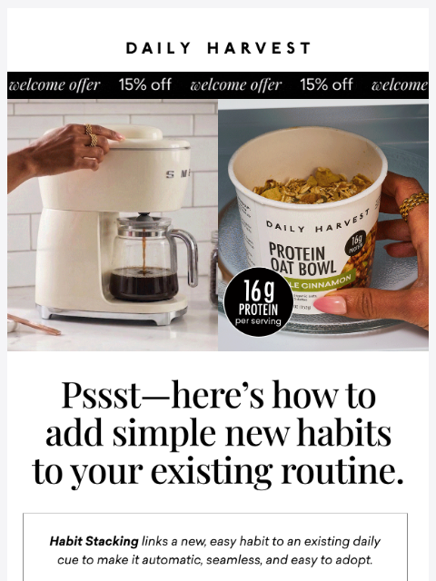 daily-harvest newsletter: Protein without the extra effort