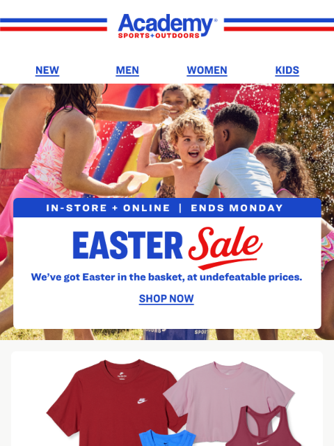 academy newsletter: Last Day! Easter Sale, Egg-cellent Prices