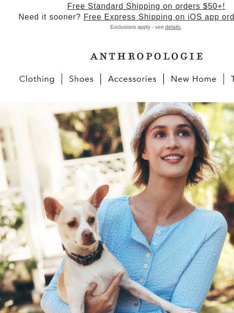 anthropologie newsletter: The Summer Collection is here