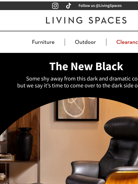 livingspaces newsletter: Back in Black