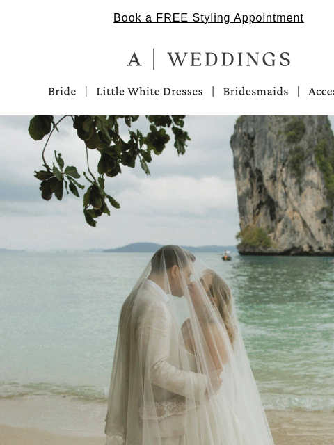 anthropologie newsletter: Real love. Real brides.