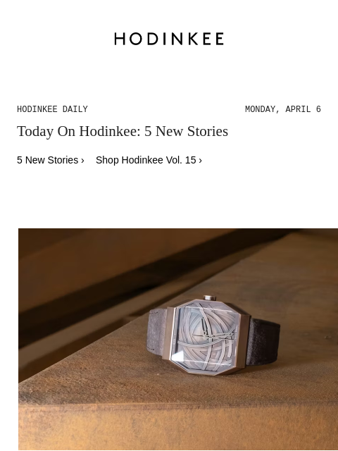 hodinkee newsletter: Hodinkee Daily | 04/06/2026
