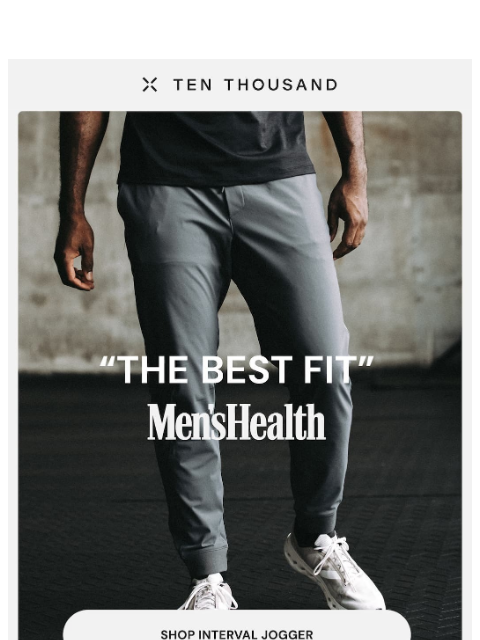 tenthousand newsletter: “The Best Fitting Joggers”