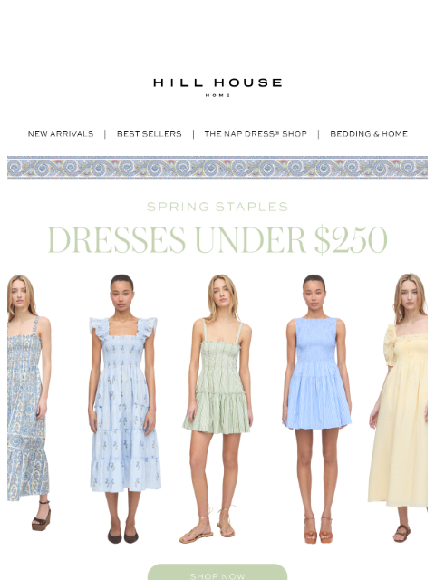hillhousehome newsletter: Find Your Perfect Dress Under $250!