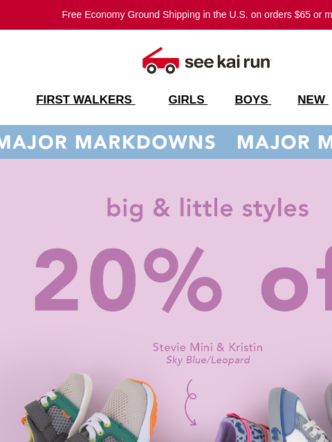 seekairun newsletter: 20% off Big & Little Matching Styles, Two Days Onl...