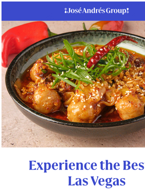 From tapas to seafood feasts – A culinary journey awaits ¡José Andrés Group! Experience the Best of Las Vegas Experience the Best of Las Vegas Las Vegas is home to an unforgettable world of dining by