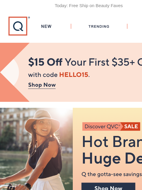 qvcemail newsletter: Our Discover QVC® Sale Is On!