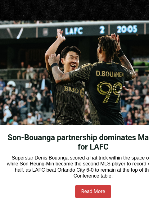 mlssoccer newsletter: LAFC net 6 goals thanks to Son and Bouanga