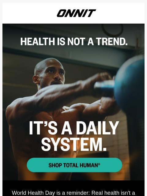 onnit newsletter: Health isn’t a hashtag