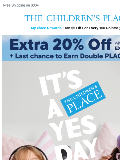 childrensplace newsletter: YES to the Cutest New Spring PJs 😄