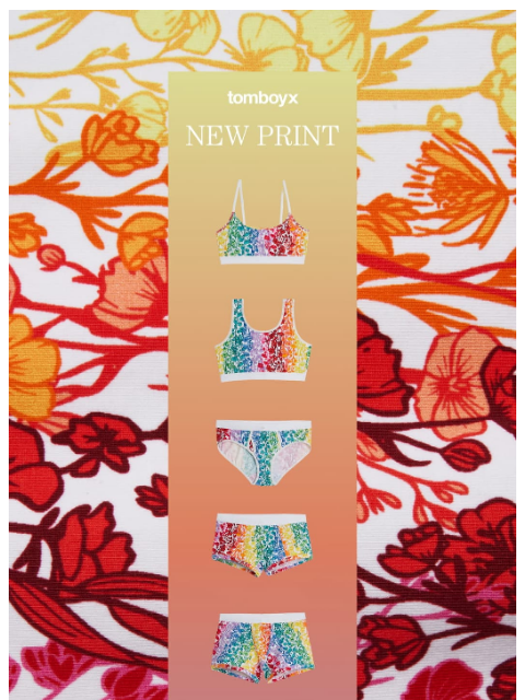 tomboyx newsletter: All New Floral 🌸