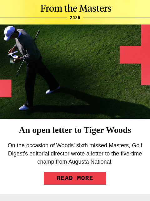 golfdigest newsletter: 5 Masters longshots who can actually win