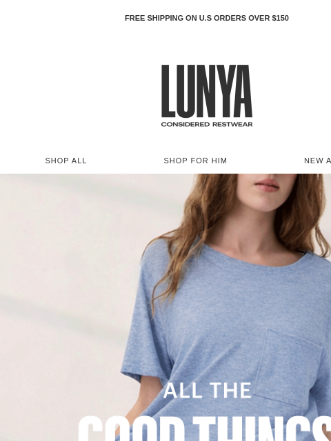 lunya newsletter: New Organic Pima