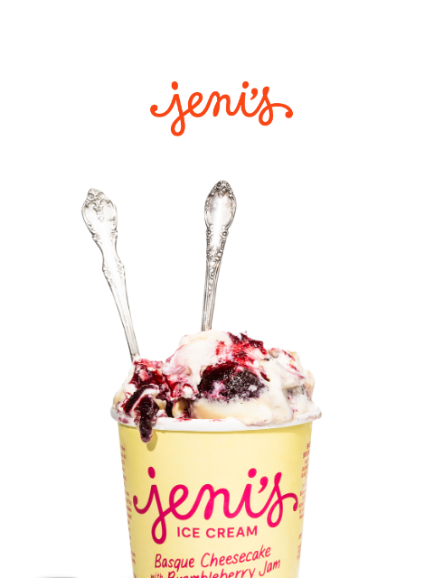 jenis newsletter: BASQUE CHEESECAKE WITH BRAMBLEBERRY JAM