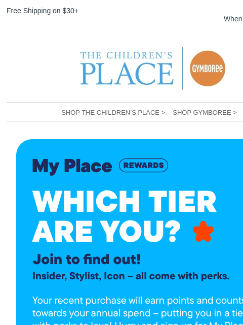 childrensplace newsletter: Don't miss out! Your Points = Your Next Discount