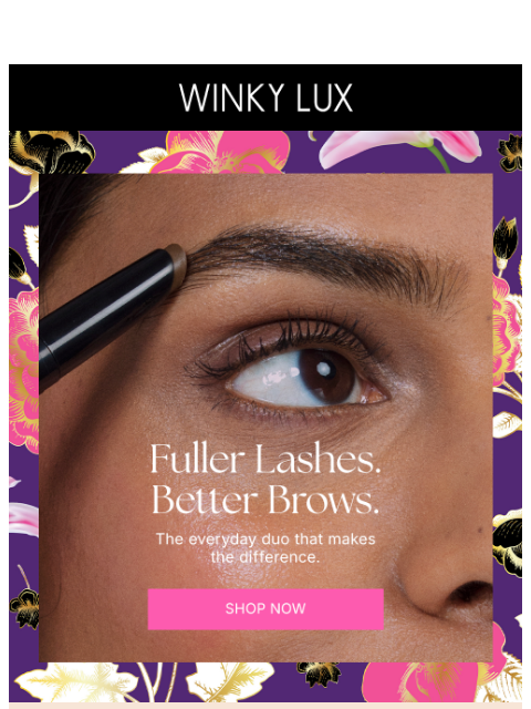 winkylux newsletter: Your New Brow + Lash Routine 💗