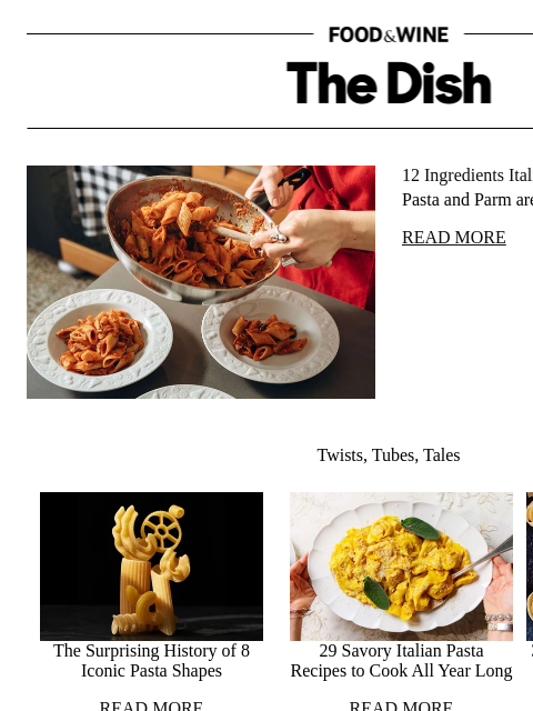 foodandwine newsletter: 12 Ingredients Italian Chefs Swear By