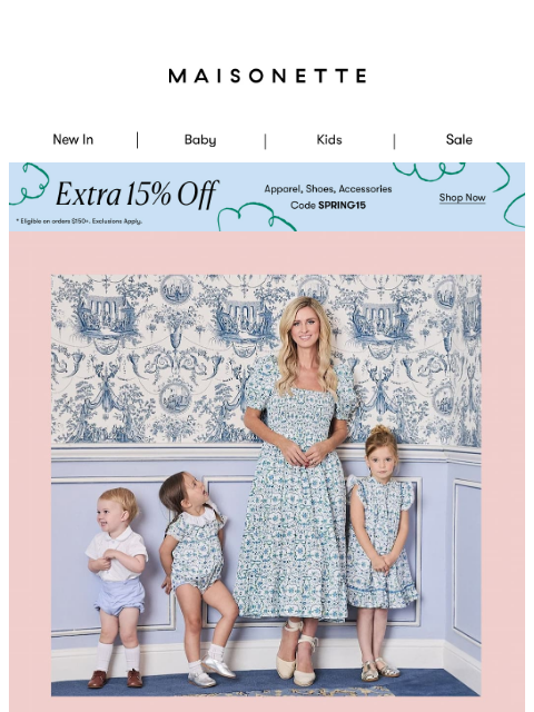 maisonette newsletter: Our Spring Dress Event Ends Tonight!