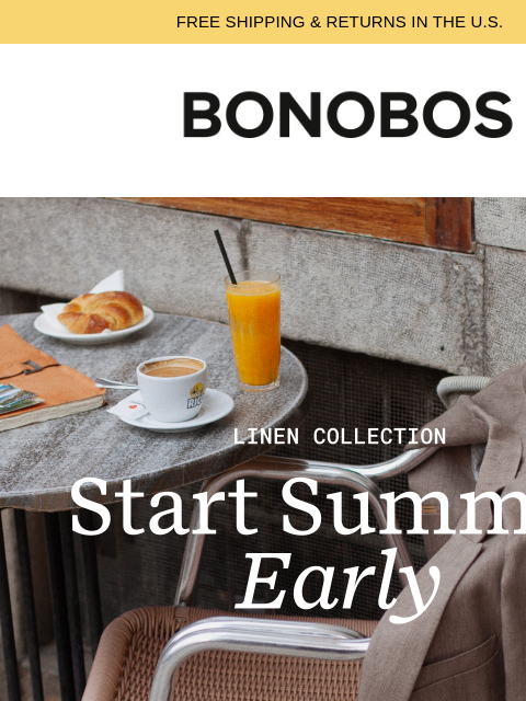 bonobos newsletter: Summer Linen Is Here
