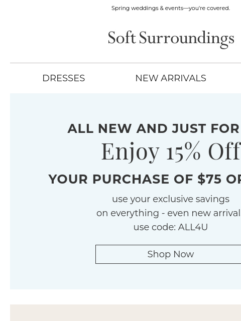 softsurroundings newsletter: Dressed for Every Occasion