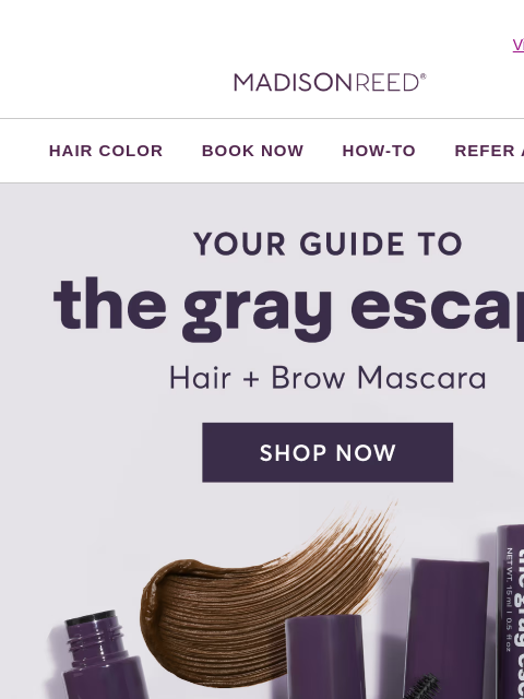 madison-reed newsletter: The Gray Escape 101