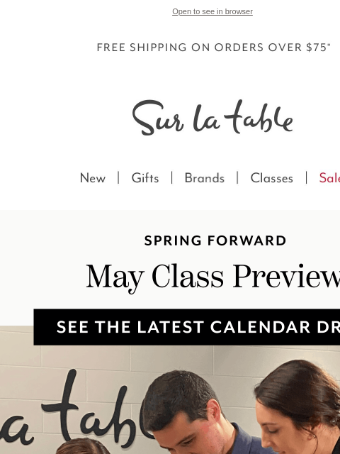 surlatable newsletter: 👀 Sneak a peek at what's cooking in May.