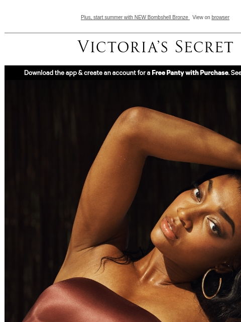 victoriassecret newsletter: The Summer of Strapless is HERE