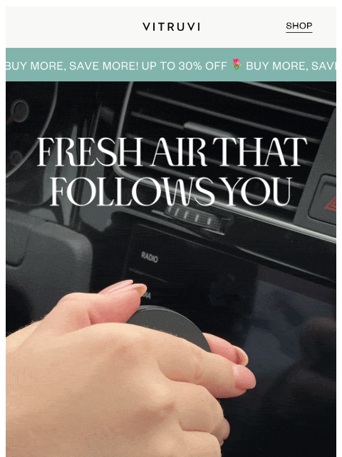 vitruvi newsletter: Up To 30% OFF Clean, Fresh Air 🌿