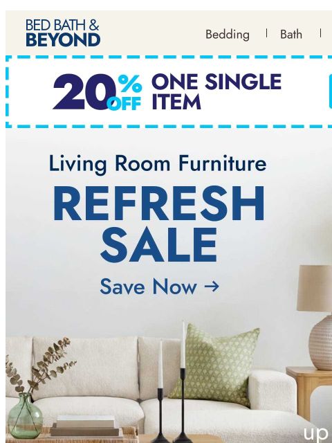 bedbathandbeyond newsletter: Make your living room everyone's favorite spot... ...