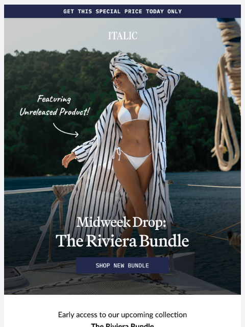 italic newsletter: NEW: Dusk-Stripe Bath Bundle (& $102 off)