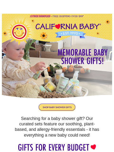 californiababy newsletter: Need A Baby Shower Gift? 🎁