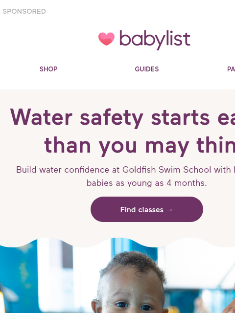 babylist newsletter: Water safety starts earlier than you may think 🛟