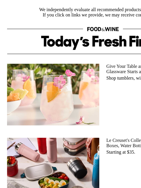 foodandwine newsletter: I'm Swooning Over Le Creuset's Newest Collection —...