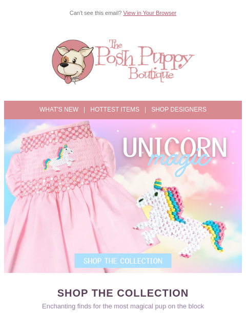 poshpuppyboutique newsletter: 🦄 Happy National Unicorn Day! Magical Styles for ...