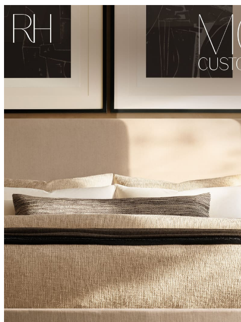 rh newsletter: Explore Our Customizable Upholstered Bed Collectio...