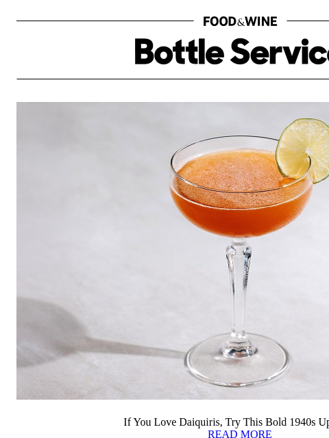 foodandwine newsletter: If You Love Daiquiris, Try This Bold 1940s Upgrade