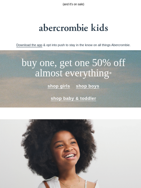 abercrombie newsletter: new swim sets the pace