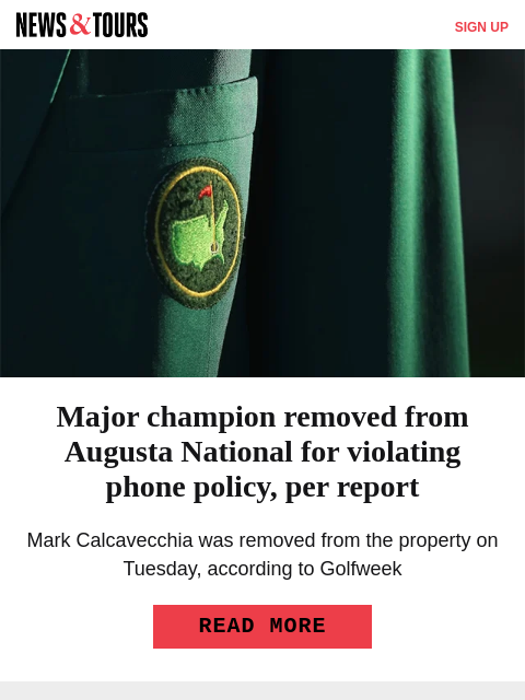 golfdigest newsletter: Why Augusta National will play different this year