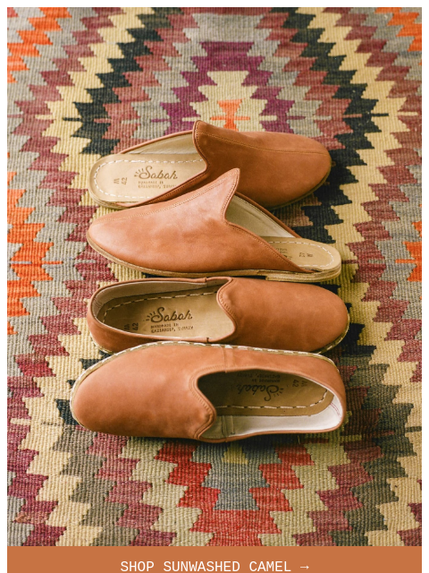 sabah newsletter: NEW: Sunwashed Camel Sabahs & Babas ☀️