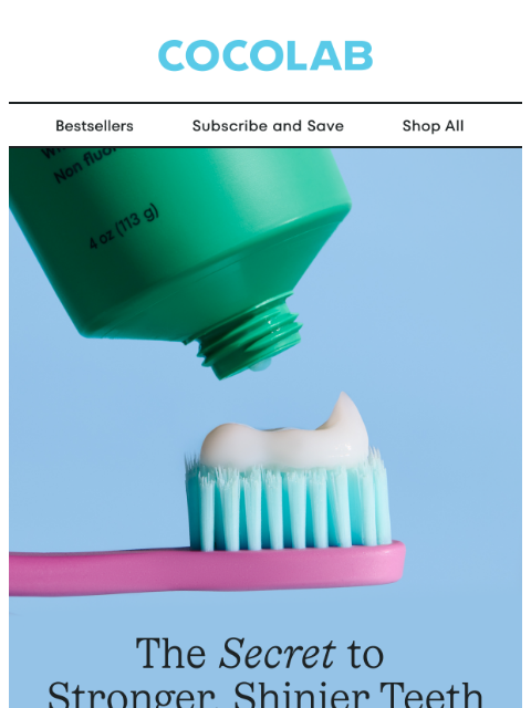 cocolab newsletter: Your enamel’s favorite ingredient