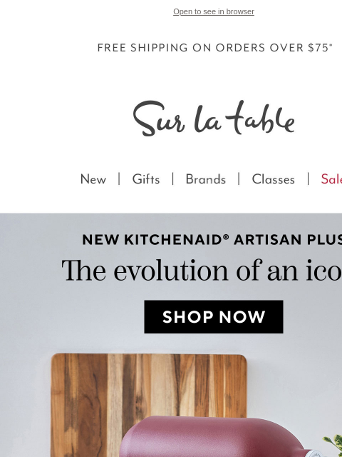 surlatable newsletter: KitchenAid's biggest new thing since 1955.